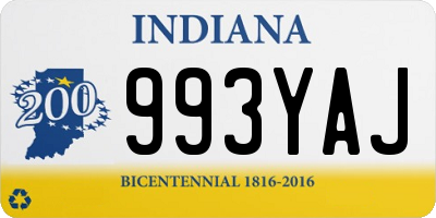 IN license plate 993YAJ