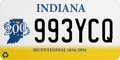 IN license plate 993YCQ