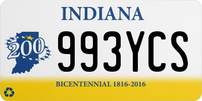 IN license plate 993YCS