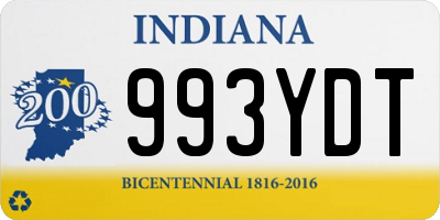 IN license plate 993YDT