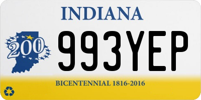 IN license plate 993YEP