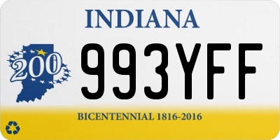 IN license plate 993YFF