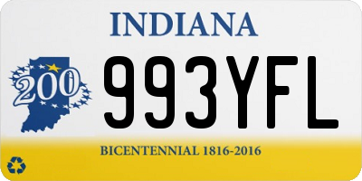 IN license plate 993YFL