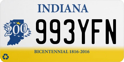 IN license plate 993YFN