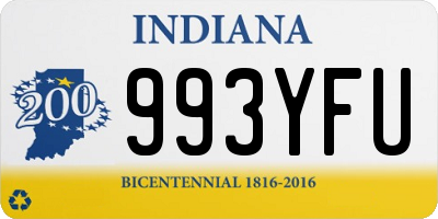 IN license plate 993YFU