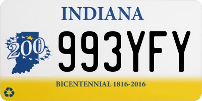 IN license plate 993YFY