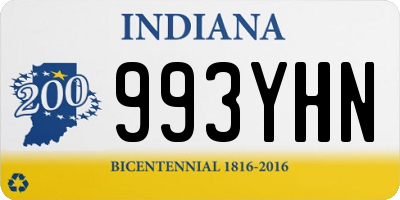 IN license plate 993YHN