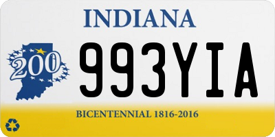 IN license plate 993YIA