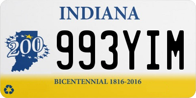 IN license plate 993YIM