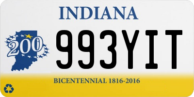 IN license plate 993YIT