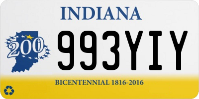 IN license plate 993YIY