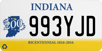 IN license plate 993YJD