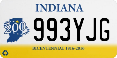 IN license plate 993YJG