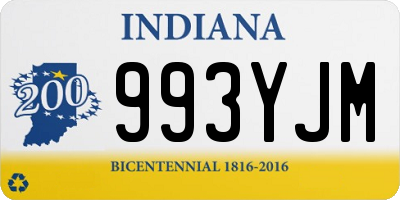 IN license plate 993YJM