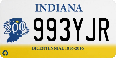 IN license plate 993YJR