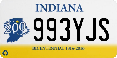 IN license plate 993YJS