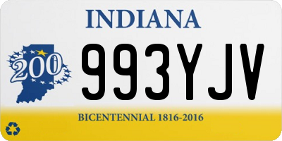 IN license plate 993YJV