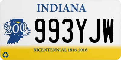 IN license plate 993YJW