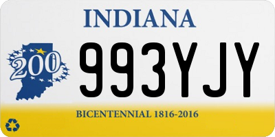 IN license plate 993YJY