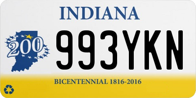 IN license plate 993YKN