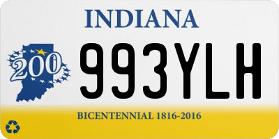 IN license plate 993YLH