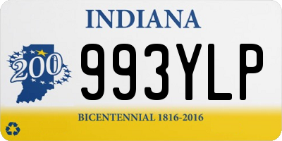 IN license plate 993YLP