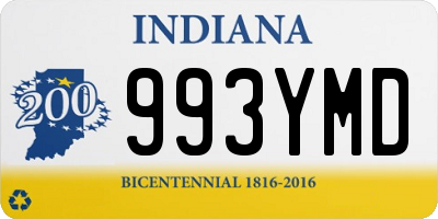 IN license plate 993YMD