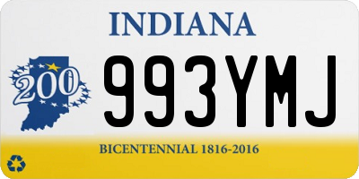 IN license plate 993YMJ