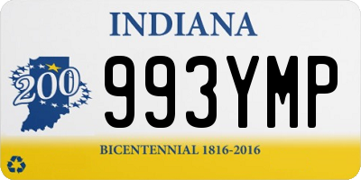 IN license plate 993YMP