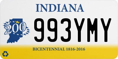 IN license plate 993YMY