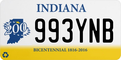 IN license plate 993YNB