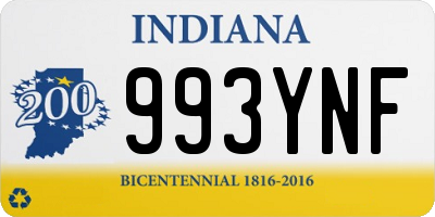 IN license plate 993YNF