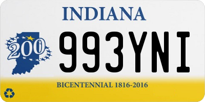 IN license plate 993YNI