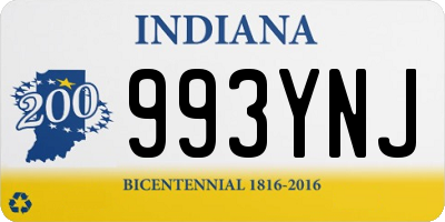 IN license plate 993YNJ