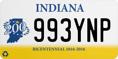 IN license plate 993YNP