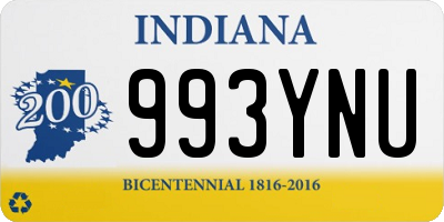 IN license plate 993YNU