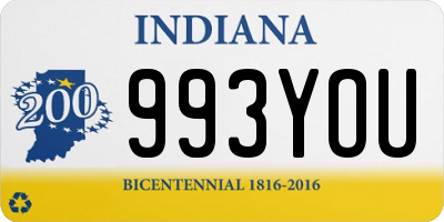 IN license plate 993YOU