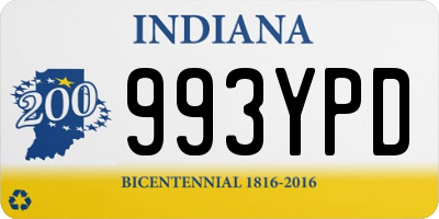 IN license plate 993YPD