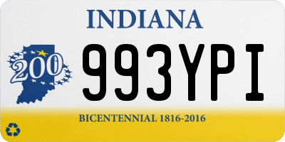 IN license plate 993YPI