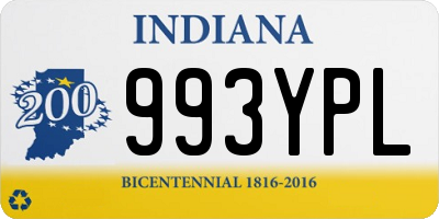 IN license plate 993YPL