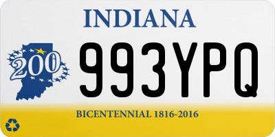 IN license plate 993YPQ