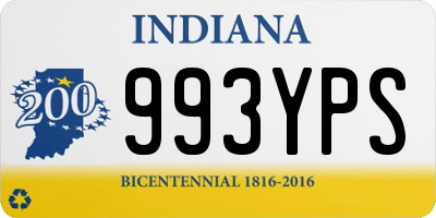 IN license plate 993YPS