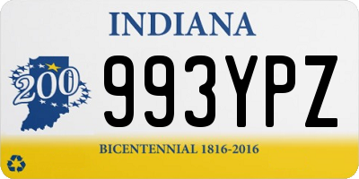 IN license plate 993YPZ