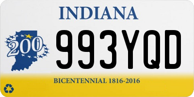 IN license plate 993YQD