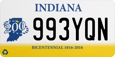 IN license plate 993YQN