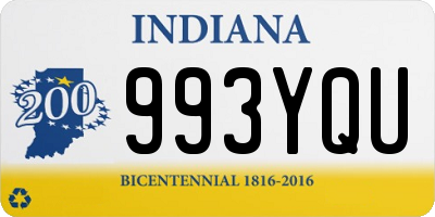 IN license plate 993YQU