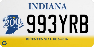 IN license plate 993YRB