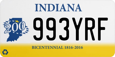 IN license plate 993YRF