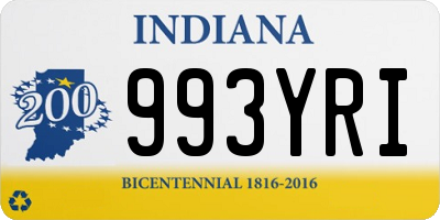 IN license plate 993YRI