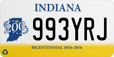 IN license plate 993YRJ